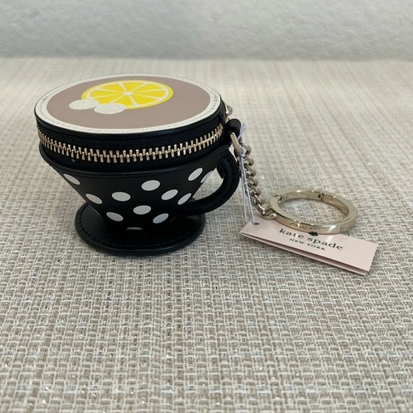 ☕️♠️Kate Spade♠️☕️Tea Party Coin Purse - Picture 4 of 12